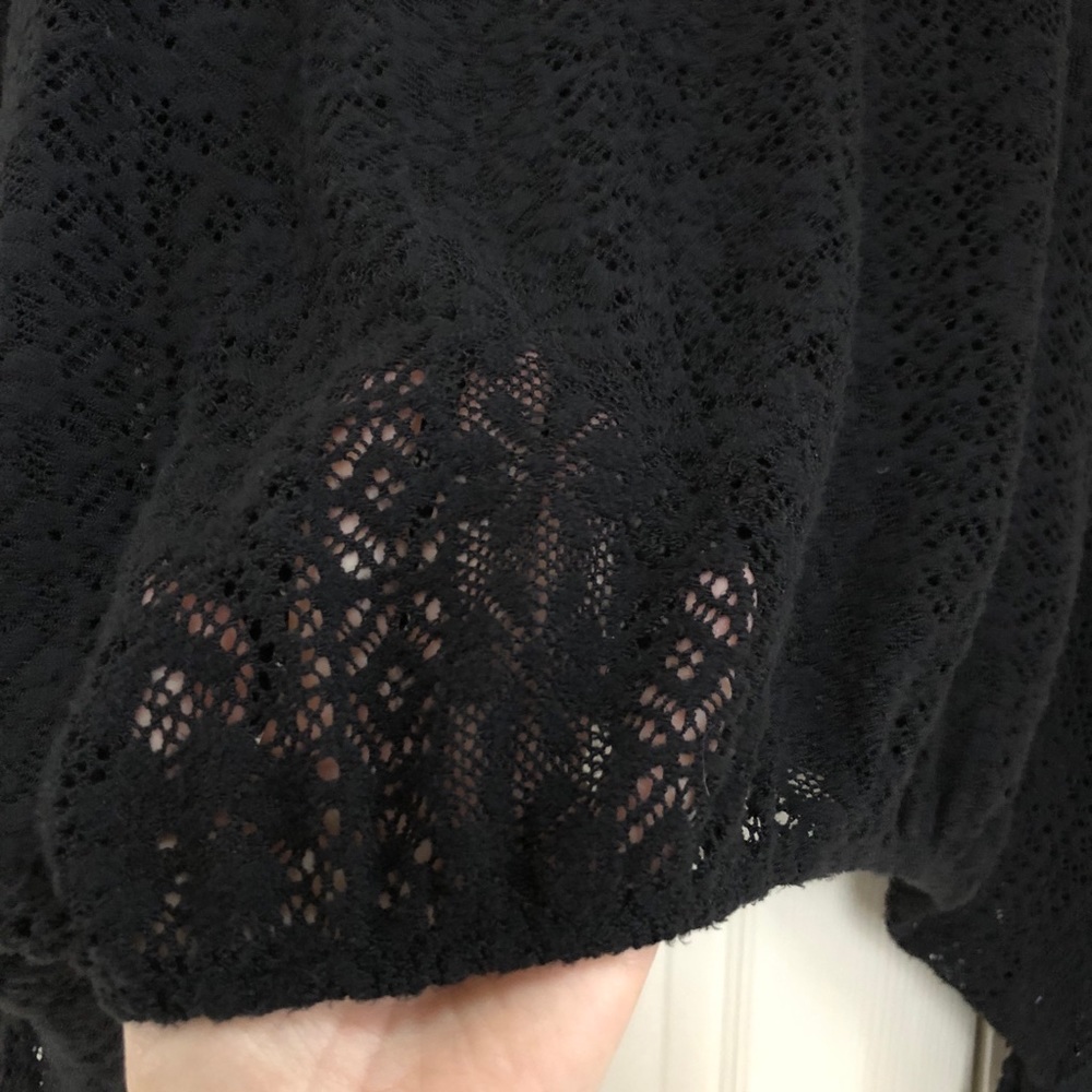 VaVa by Joy Han Crochet Fringe Boho Poncho - Picture 7 of 11